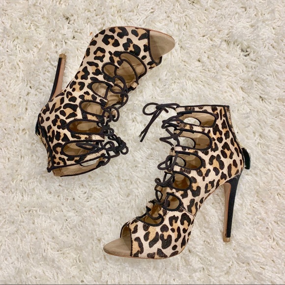 zara leopard heels